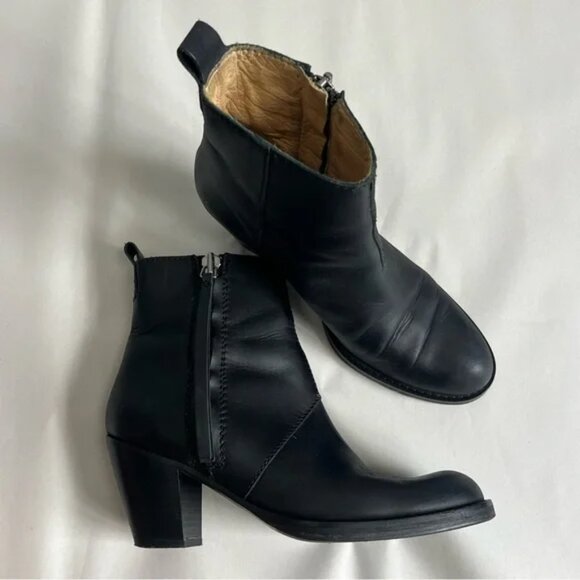 Acne Studios Pistol Leather Ankle Boots Size 39 - Picture 1 of 15